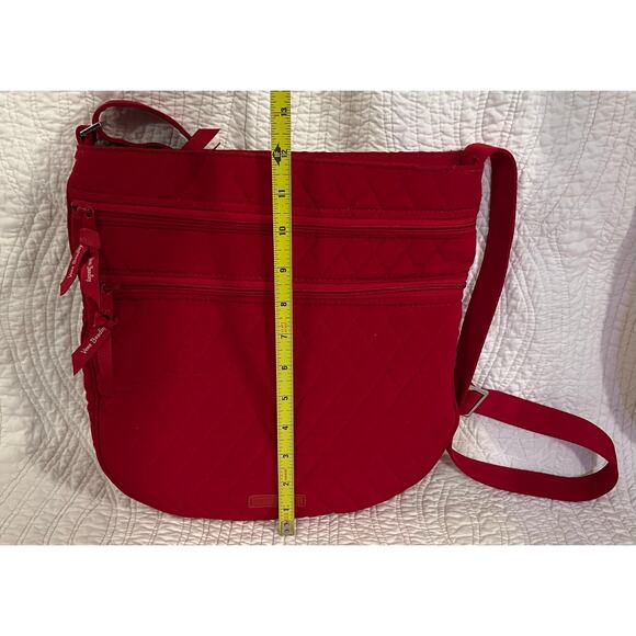 RETIRED Vera Bradley NWT Triple Zip Hipster in TANGO RED! - Picture 7 of 8